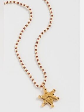 New Anni Lu Gold Star Pendant Beaded Necklace - Women's Jewelry